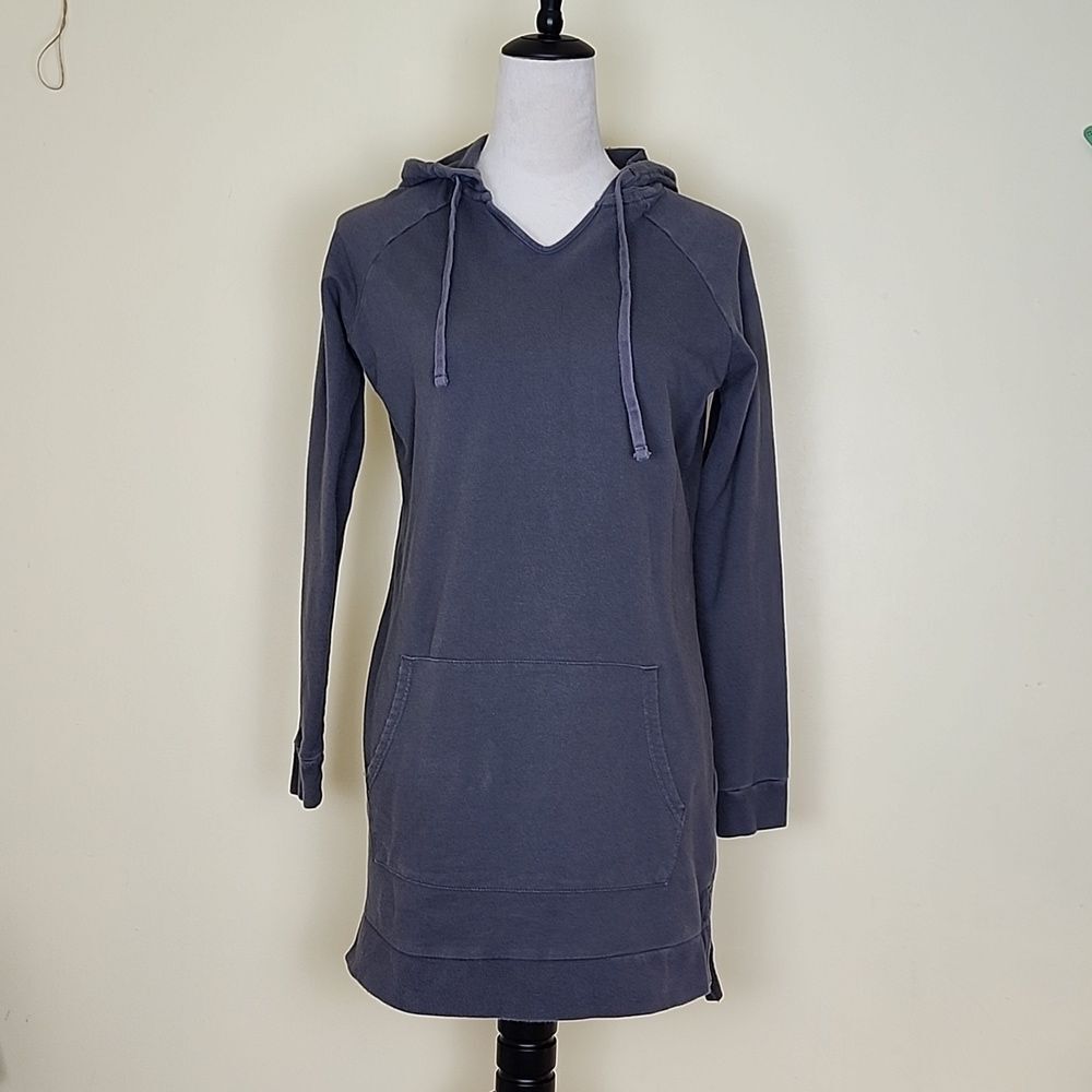 XRegna Women's Gray Lightweight, Long Sleeve, Tunic Hoodie/Sweatshirt Size Small